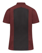 Chef Designs 051W - Merlot Heather/ Black Mesh (back)