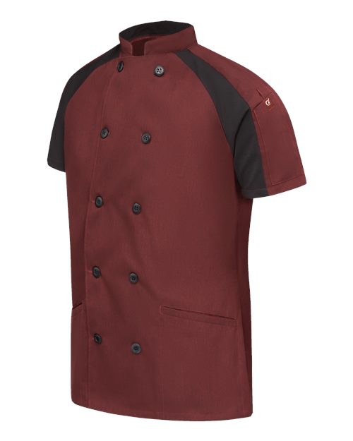 Chef Designs 051W - Merlot Heather/ Black Mesh (direct side)
