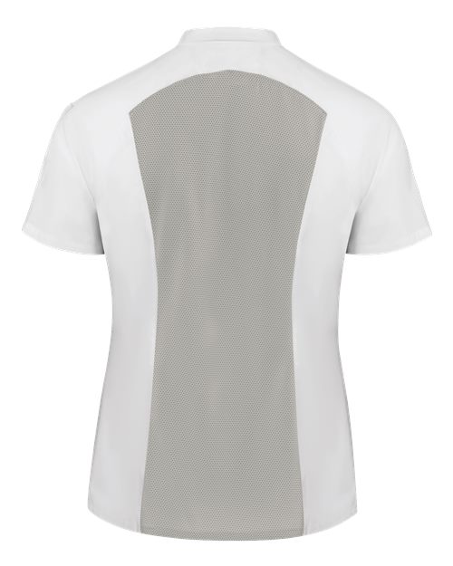 Chef Designs 051W - White/ Grey Mesh (back)