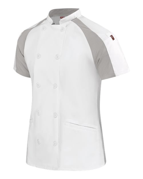Chef Designs 051W - White/ Grey Mesh (direct side)