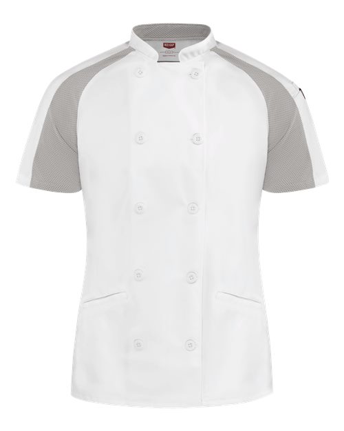 Chef Designs 051W - White/ Grey Mesh (front)