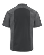 Chef Designs 052M - Charcoal Heather/ Charcoal/ Black Mesh (back)