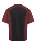 Chef Designs 052M - Merlot Heather/ Black Mesh (back)