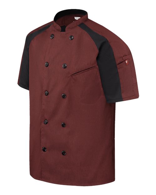 Chef Designs 052M - Merlot Heather/ Black Mesh (direct side)