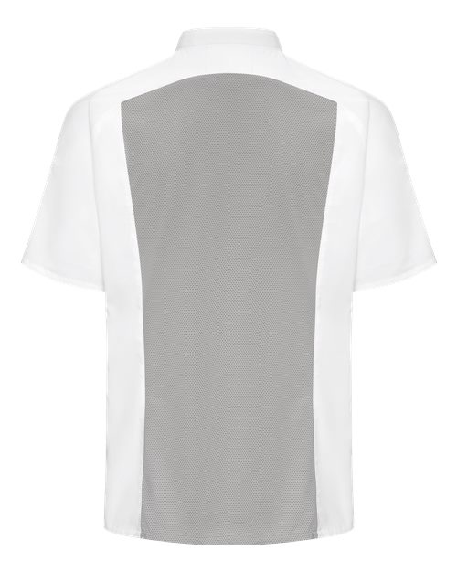 Chef Designs 052M - White/ Grey Mesh (back)