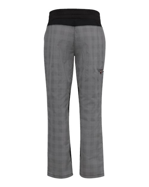 Chef Designs 0P1W - Grey/ Black Plaid (back)