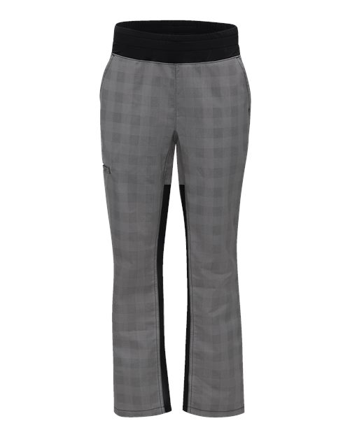 Chef Designs 0P1W - Grey/ Black Plaid (front)