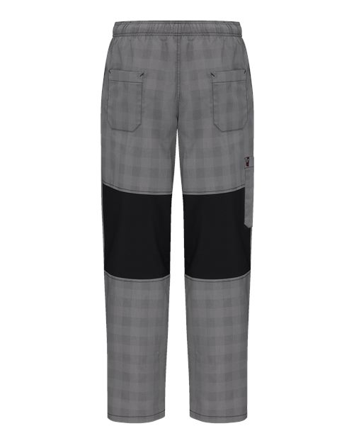 Chef Designs 0P2M - Grey/ Black Plaid (back)