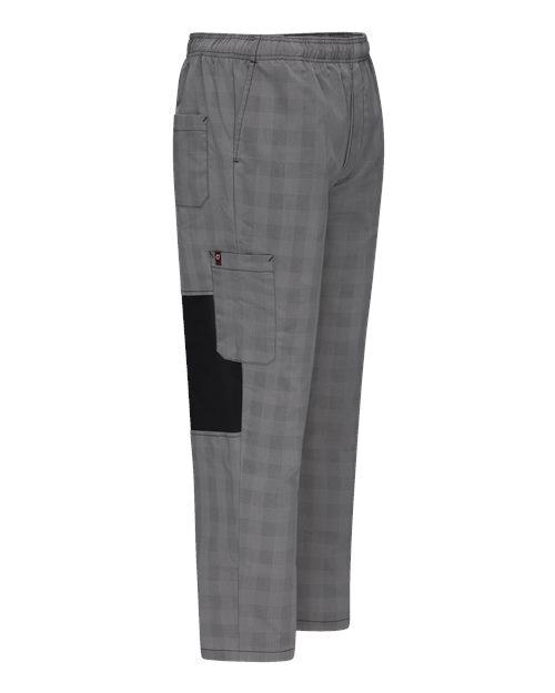 Chef Designs 0P2M - Grey/ Black Plaid (direct side)