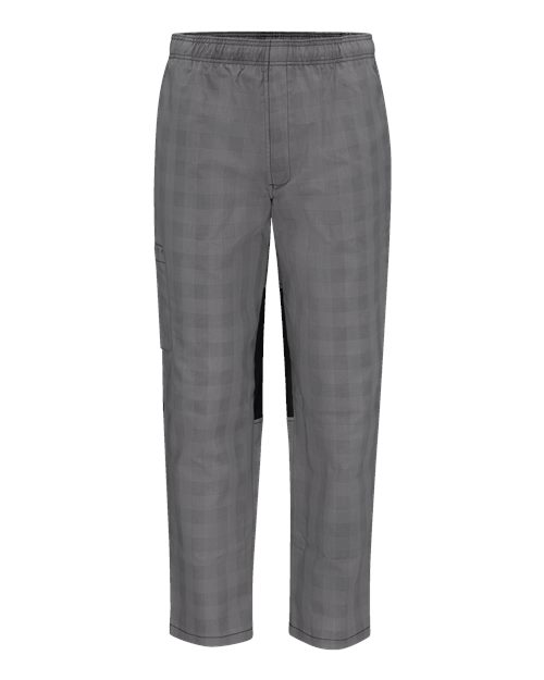 Chef Designs 0P2M - Grey/ Black Plaid (front)