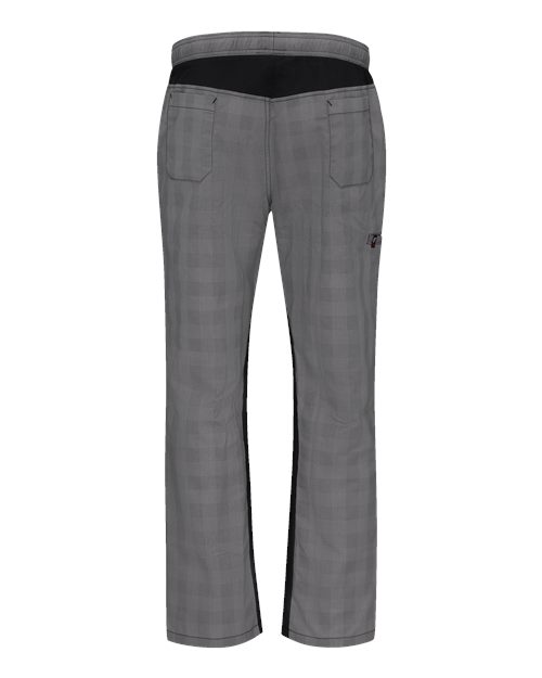 Chef Designs 0P4M - Grey/ Black Plaid (back)