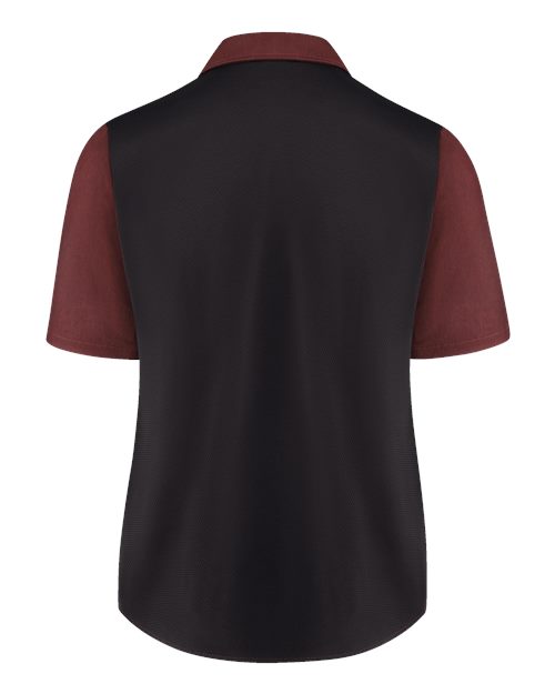 Chef Designs 501W - Merlot Heather/ Black (back)