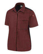 Chef Designs 501W - Merlot Heather/ Black (direct side)