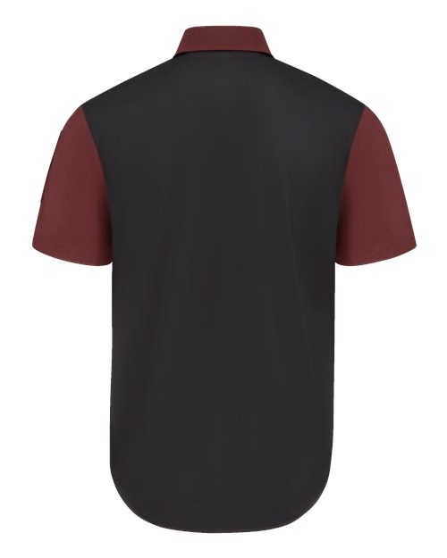 Chef Designs 502M - Merlot Heather/ Black (back)
