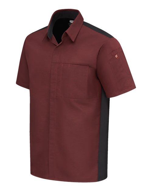 Chef Designs 502M - Merlot Heather/ Black (direct side)