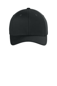 Flexfit Wooly Combed Cap - Black - Front