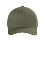Flexfit Wooly Combed Cap - Olive - Front