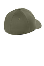 Flexfit Wooly Combed Cap - Olive - Back