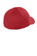 Flexfit Wooly Combed Cap - Red - Back