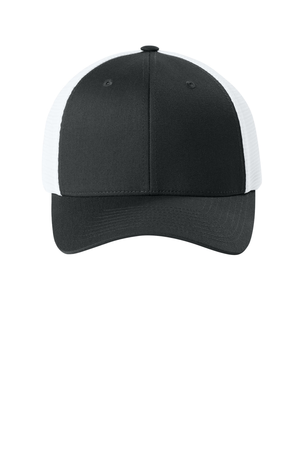 Flexfit 110 Mesh Cap - BlkWhite - Front