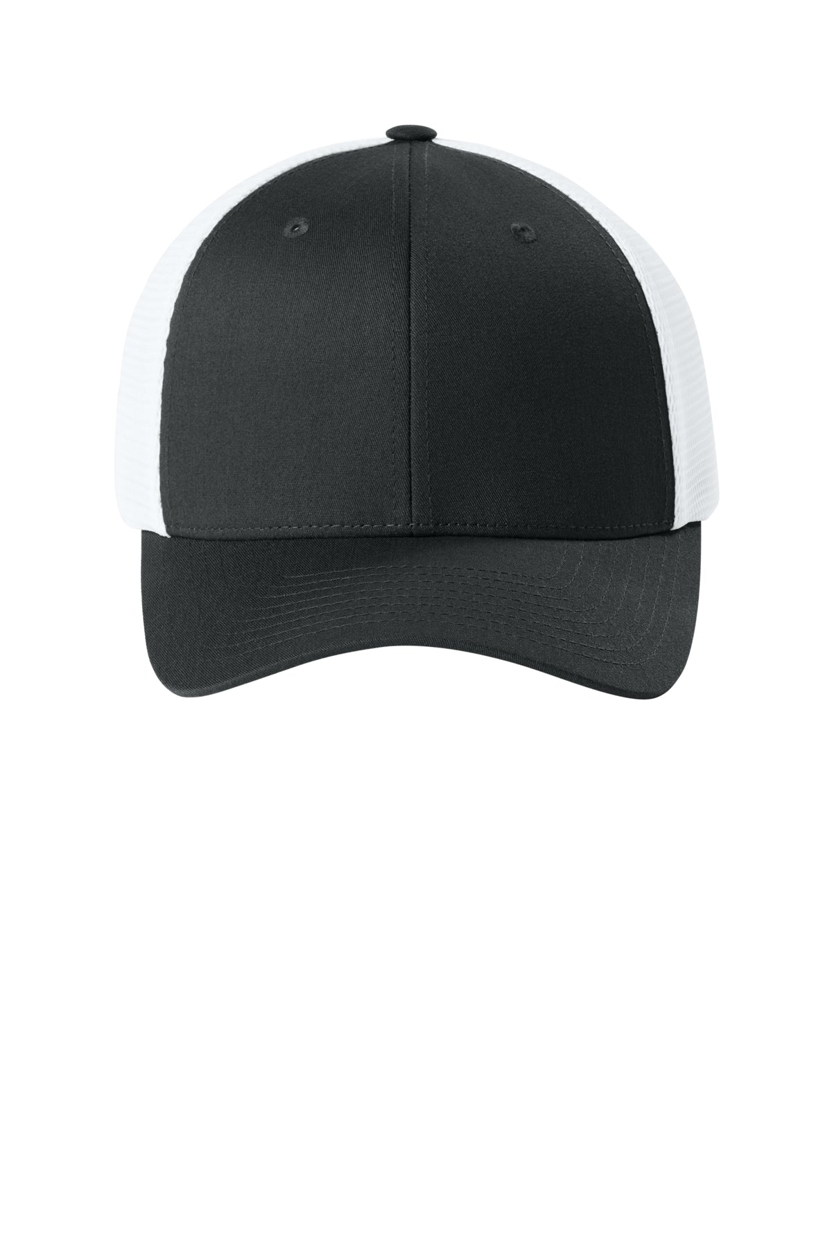 Flexfit 110 Mesh Cap - BlkWhite - Front
