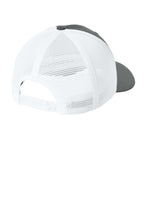 Flexfit 110 Mesh Cap - CharWhite - Back