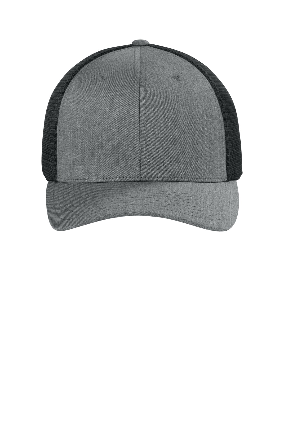 Flexfit 110 Mesh Cap - HtGreyBlk - Front
