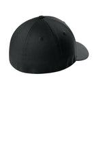 V-Flexfit Cotton Twill Cap - Black - Back
