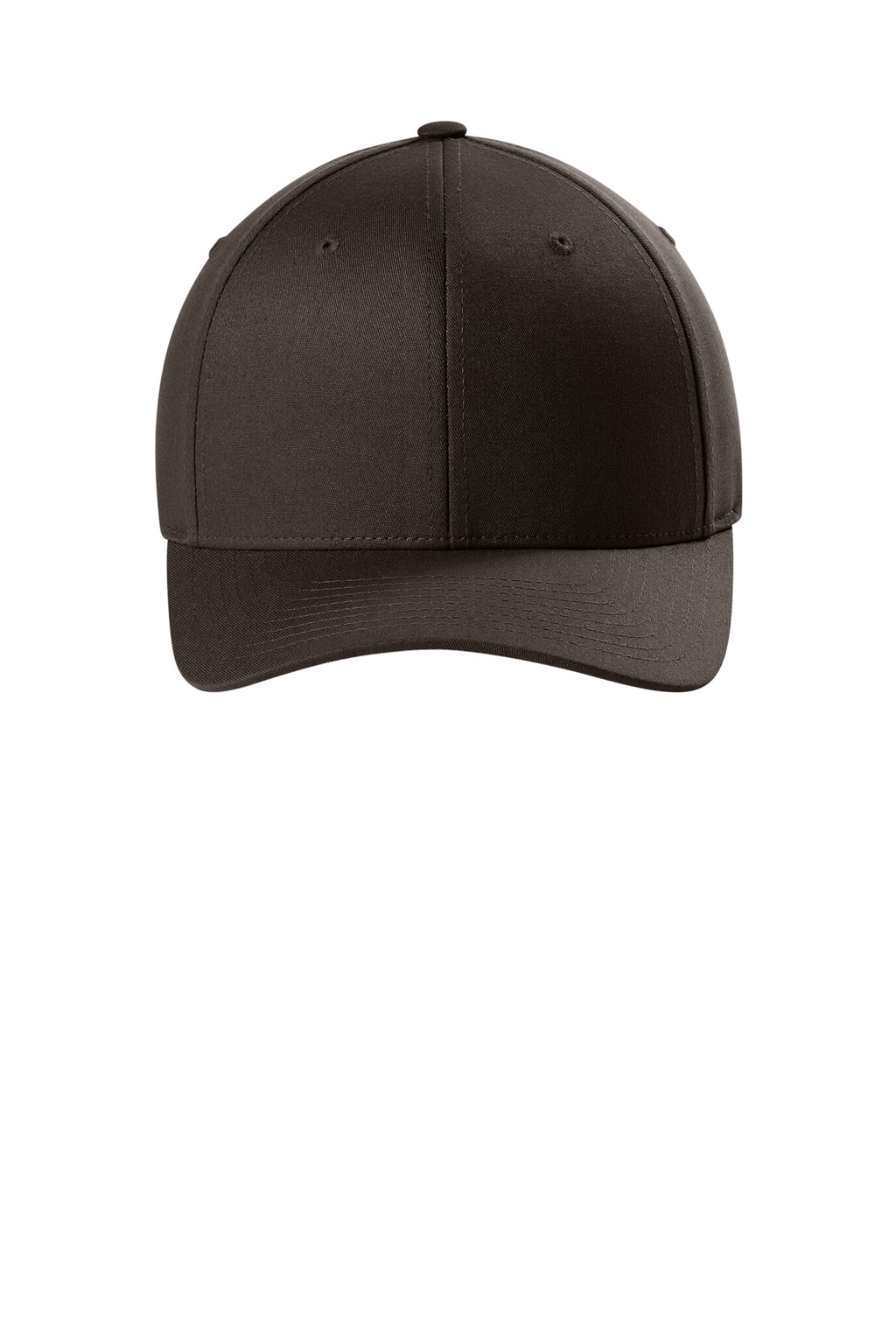V-Flexfit Cotton Twill Cap - Brown - Front