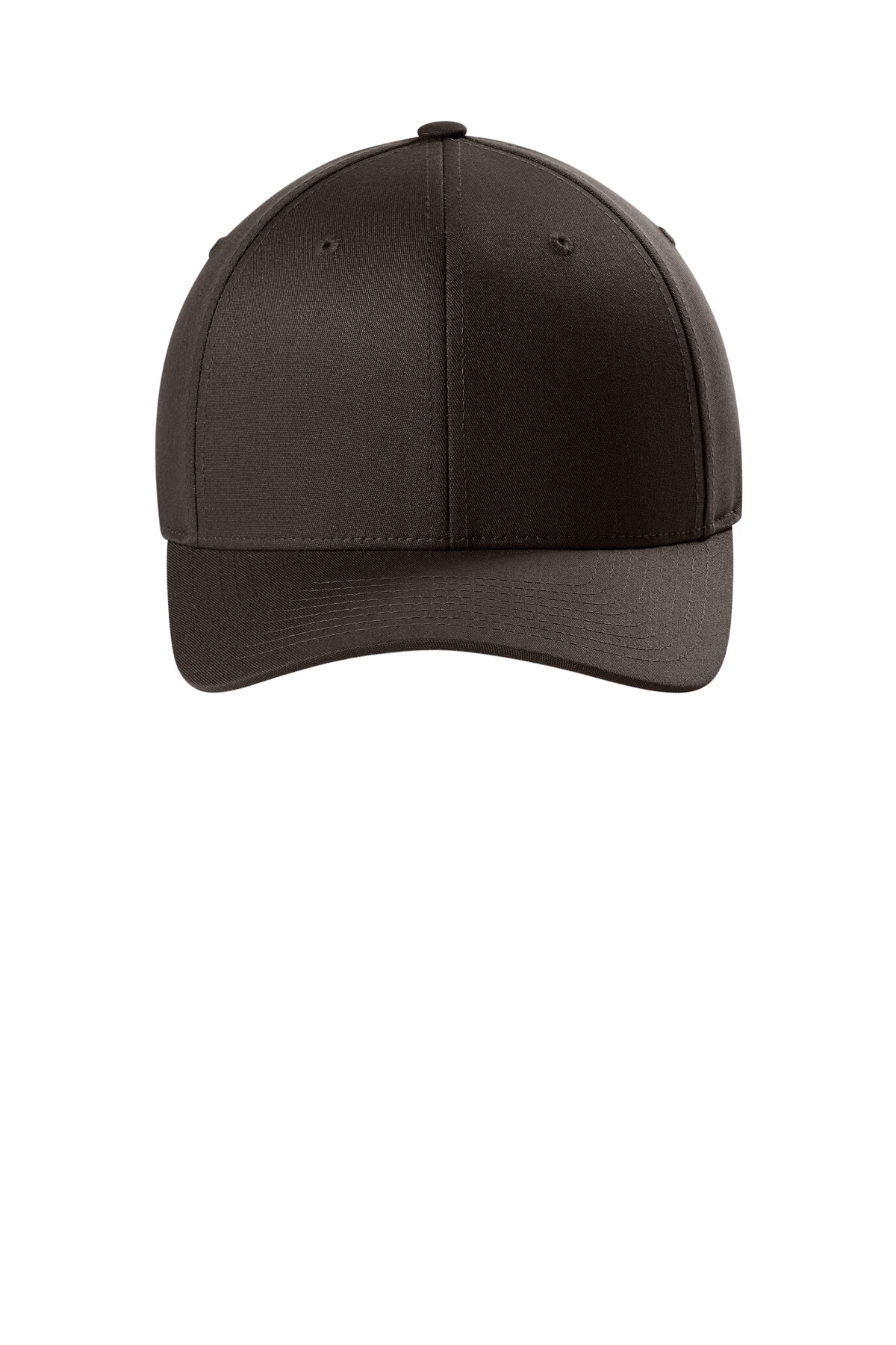 V-Flexfit Cotton Twill Cap - Brown - Front