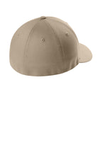 V-Flexfit Cotton Twill Cap - Khaki - Back