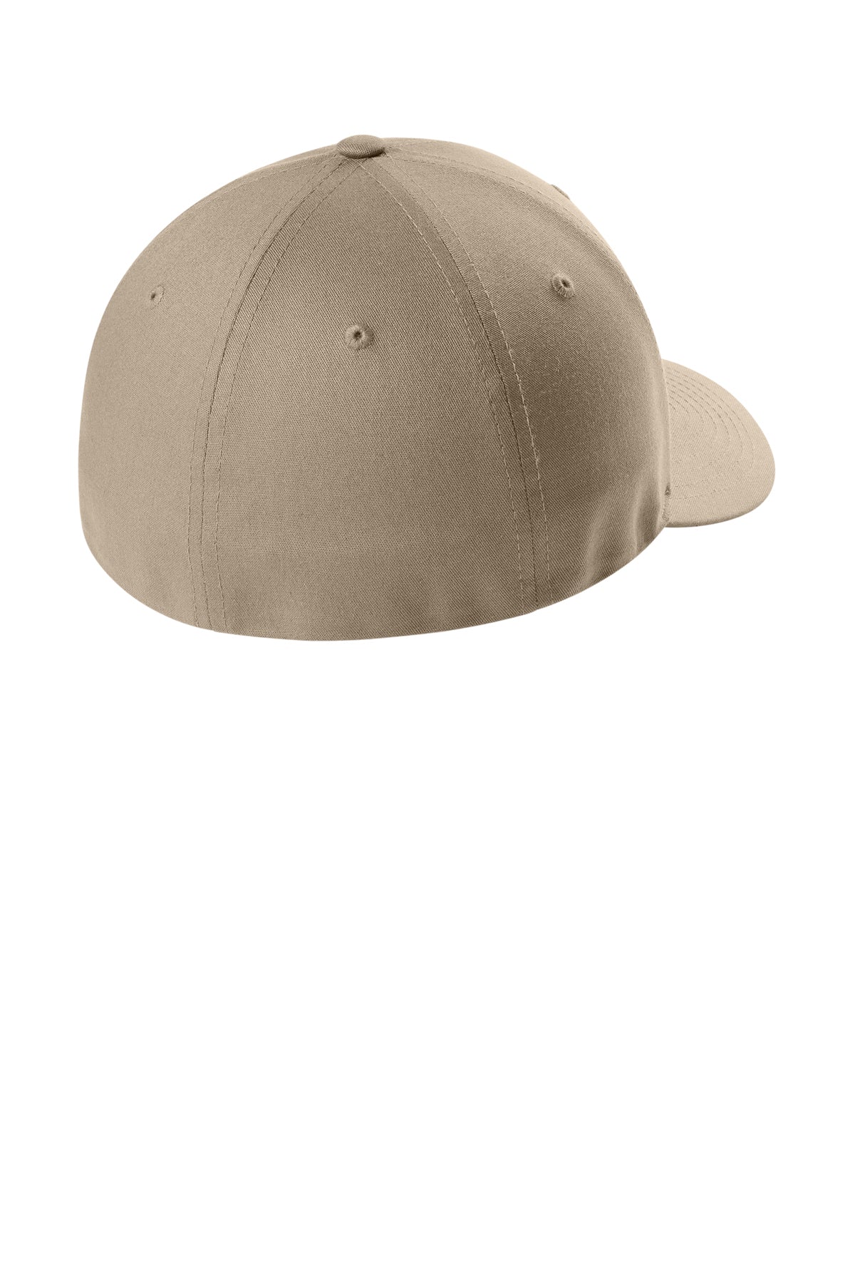 V-Flexfit Cotton Twill Cap - Khaki - Back