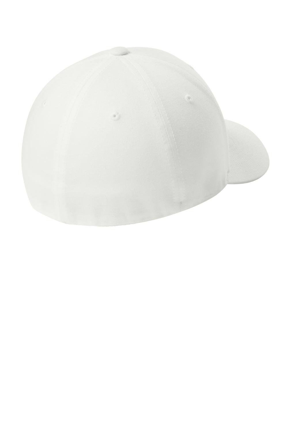 V-Flexfit Cotton Twill Cap - White - Back