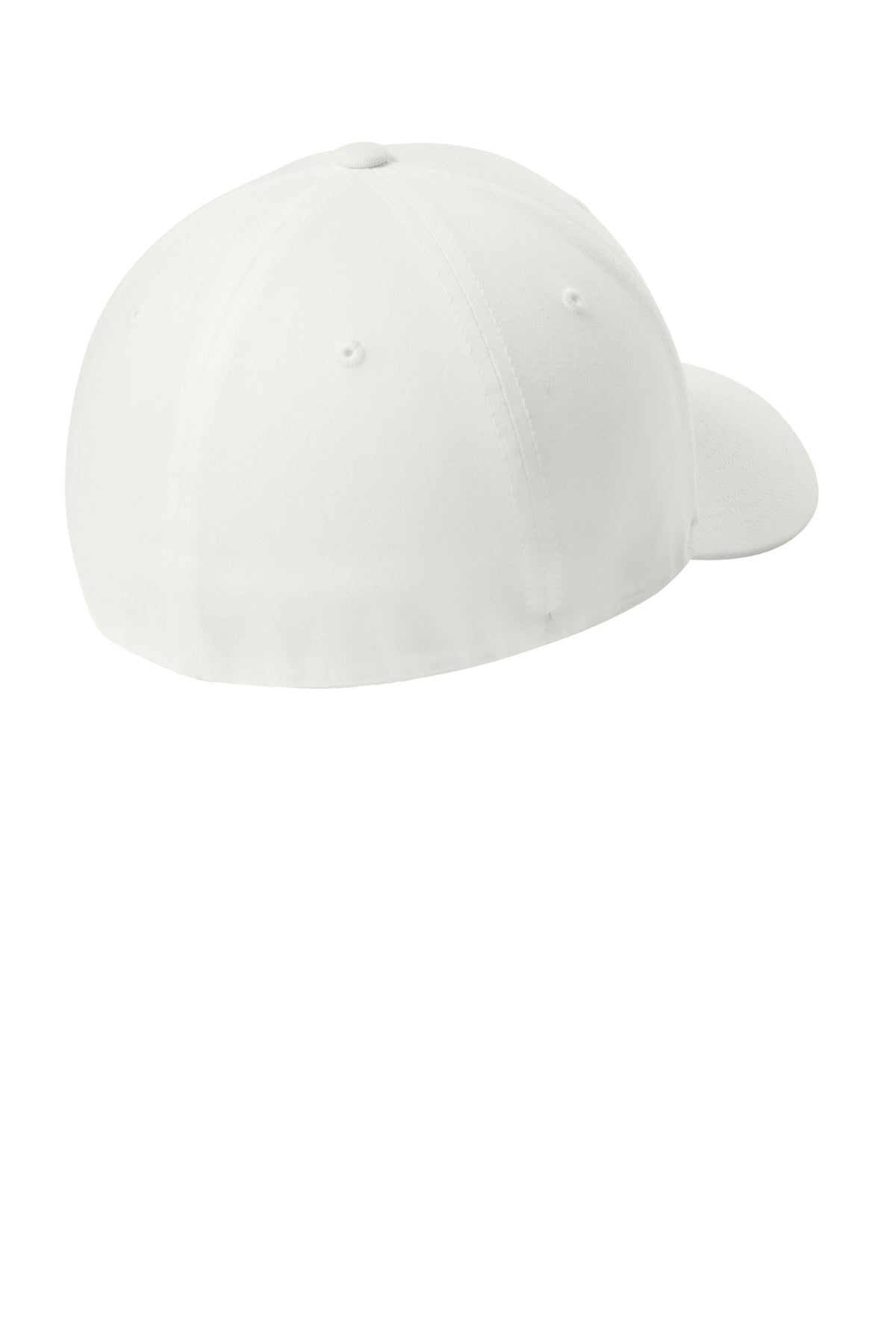 V-Flexfit Cotton Twill Cap - White - Back