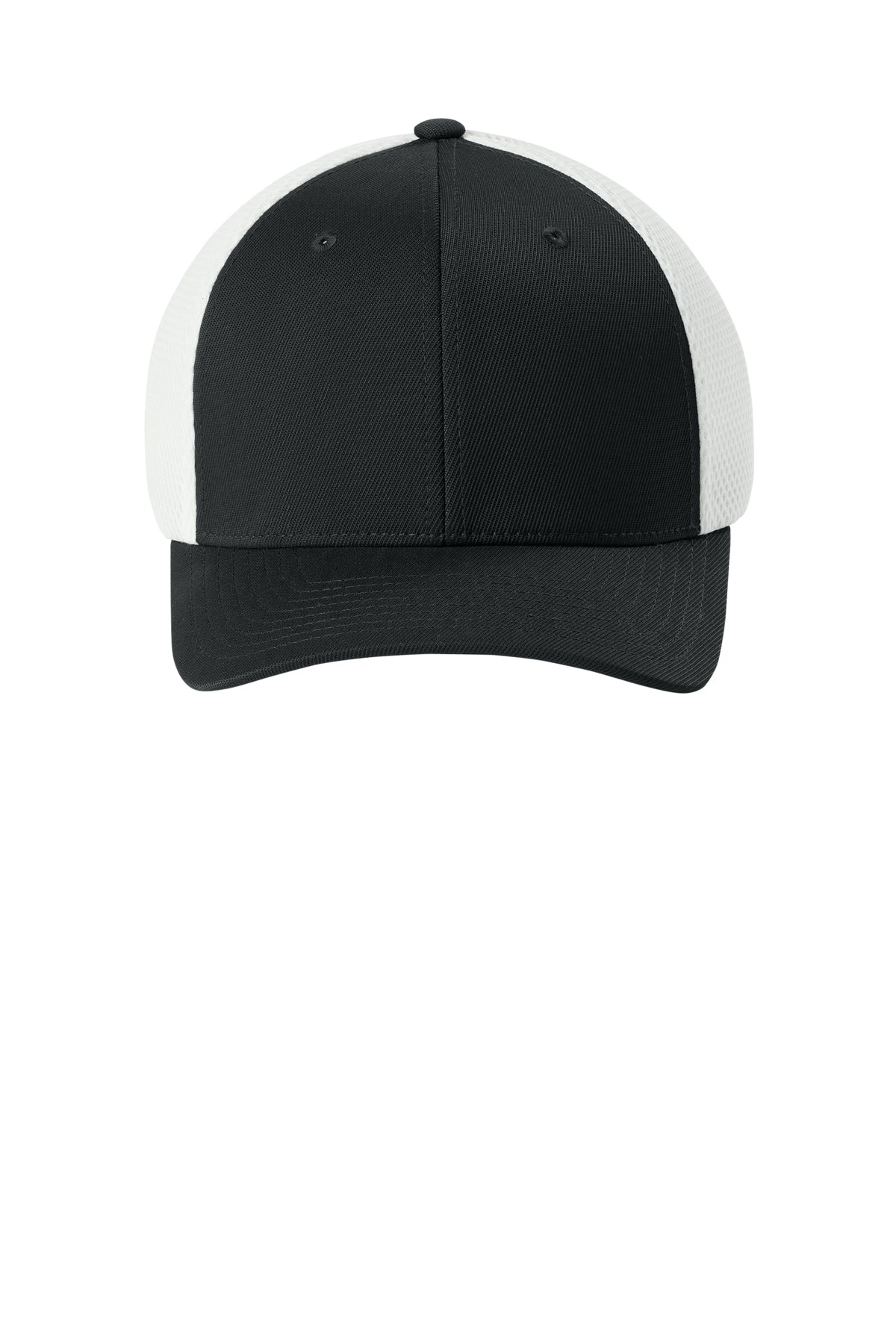Flexfit Ultrafiber Airmesh Cap - BlkWhite - Front