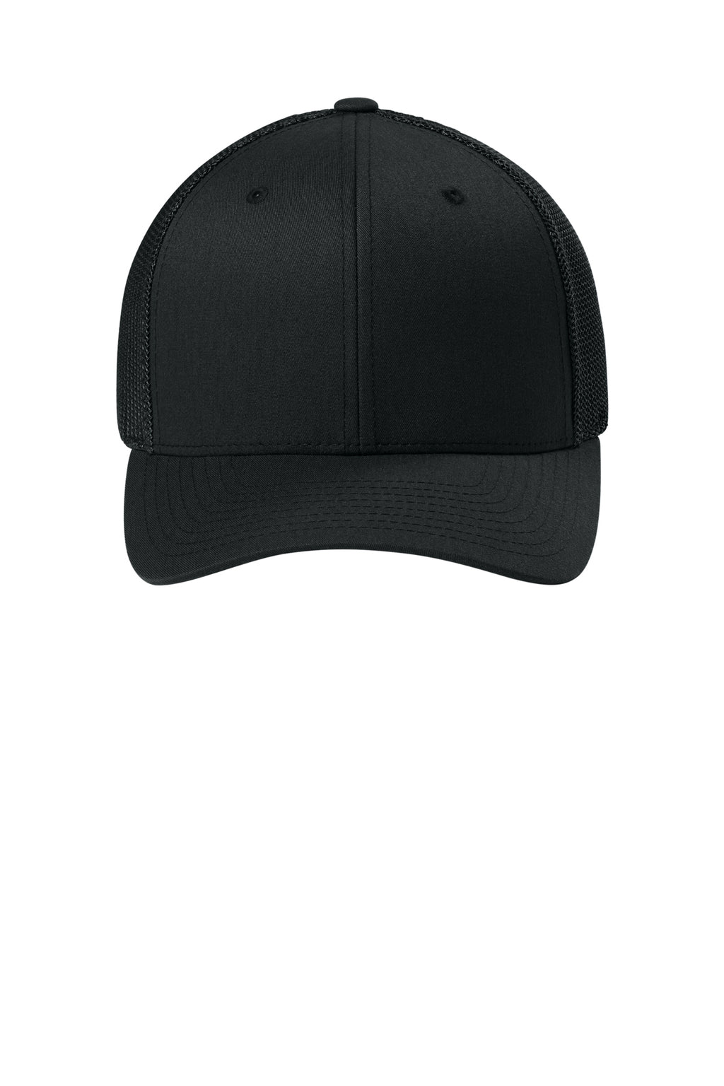 Flexfit Trucker Mesh Cap - Black - Front