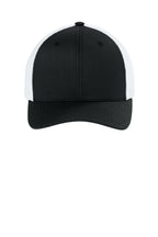 Flexfit Trucker Mesh Cap - BlkWhite - Front