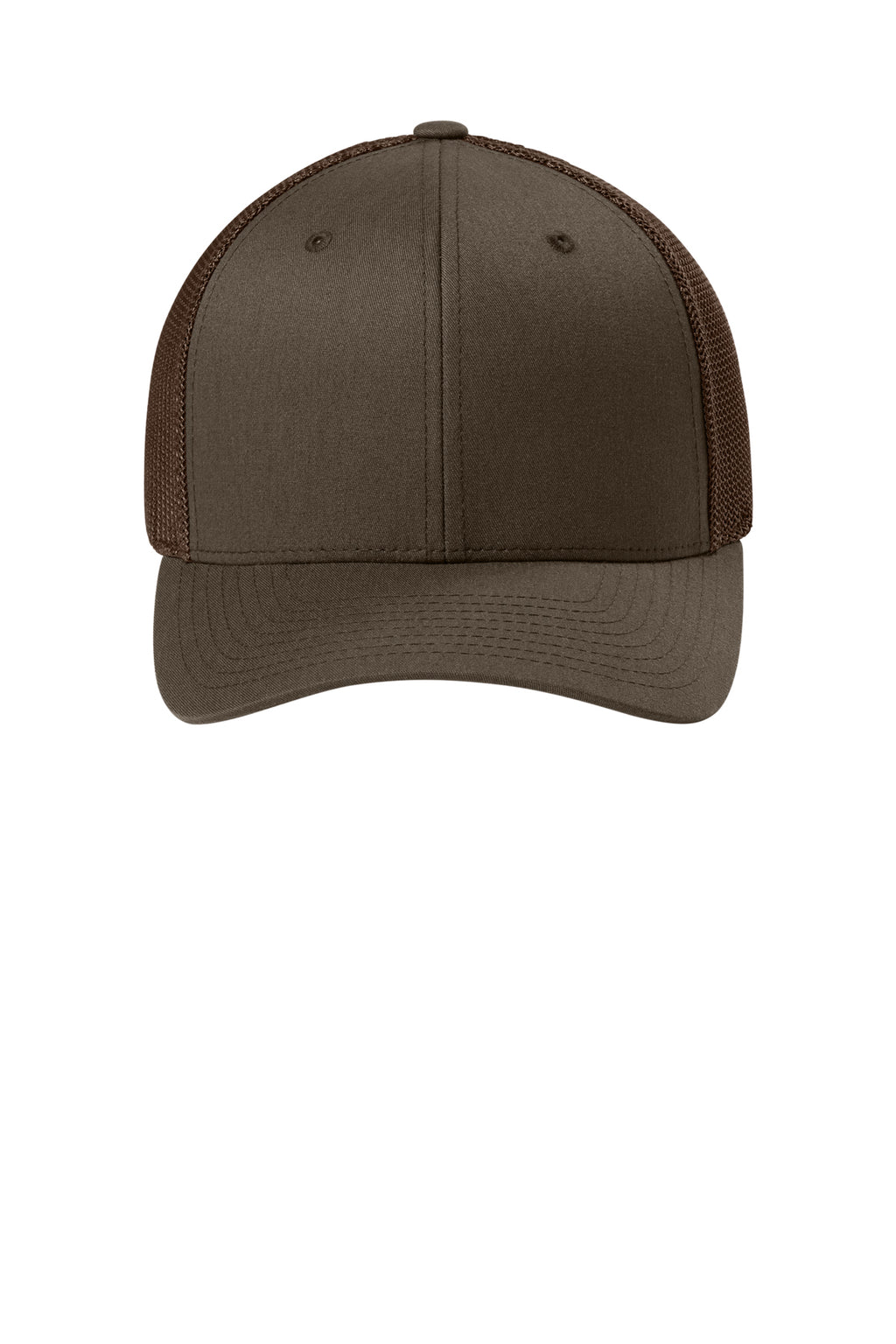 Flexfit Trucker Mesh Cap - Brown - Front