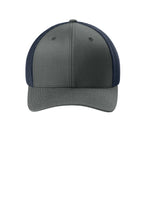 Flexfit Trucker Mesh Cap - CharNavy - Front
