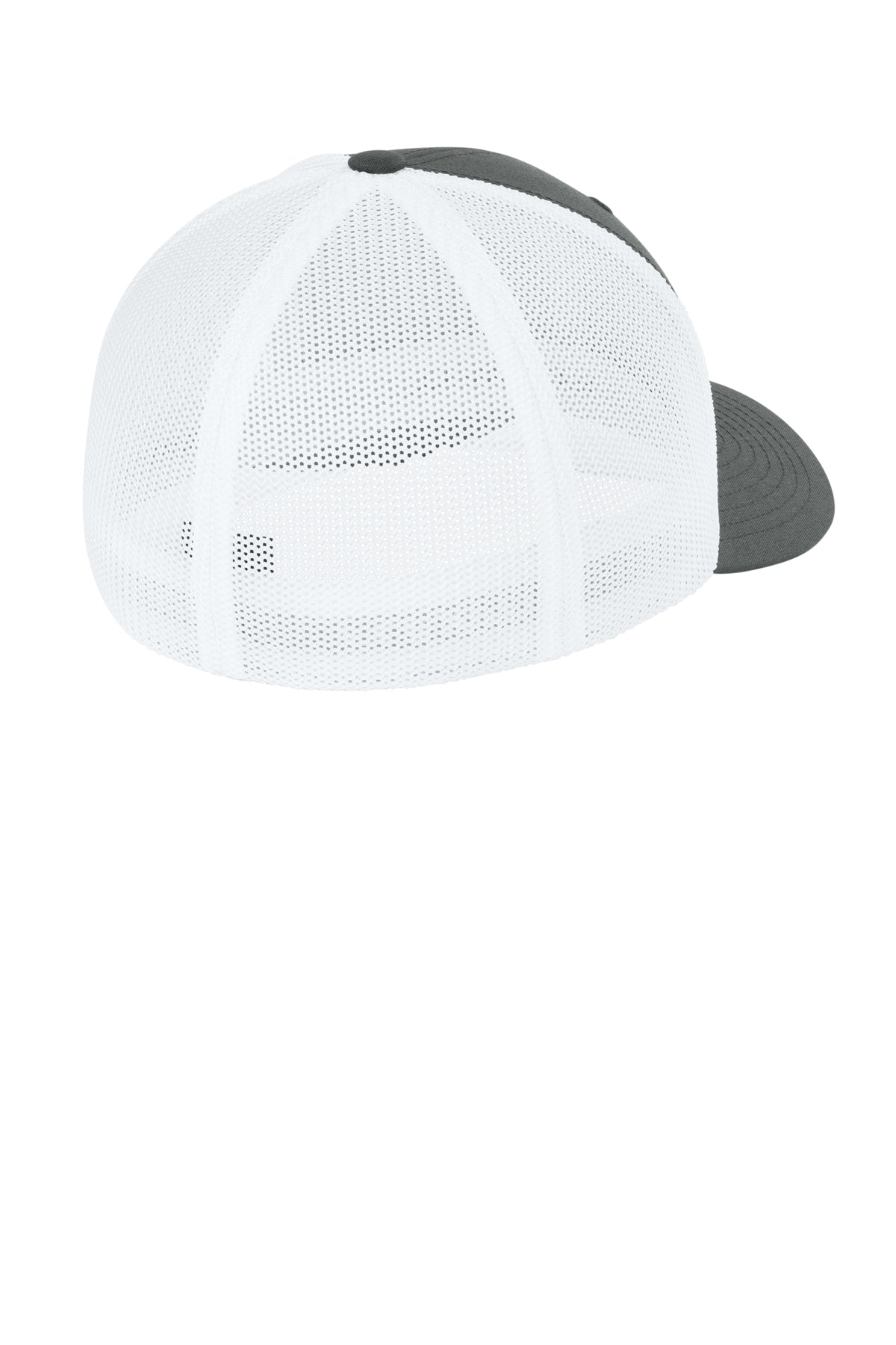 Flexfit Trucker Mesh Cap - CharWhite - Back