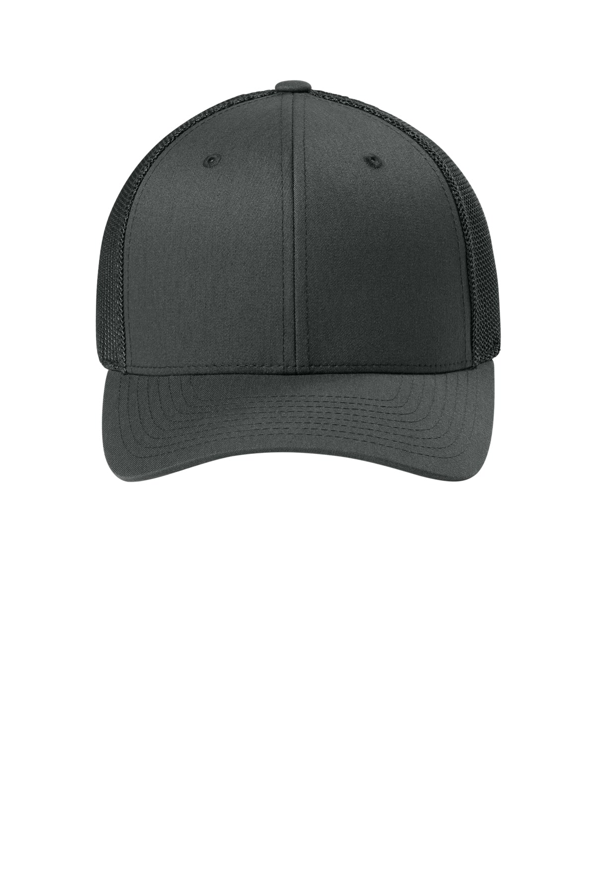 Flexfit Trucker Mesh Cap - Charcoal - Front