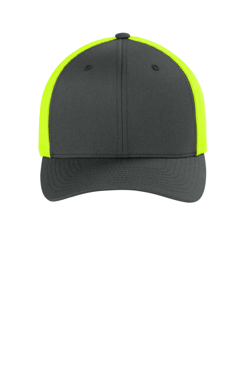 Flexfit Trucker Mesh Cap - ChrNeYllw - Front