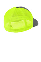 Flexfit Trucker Mesh Cap - ChrNeYllw - Back