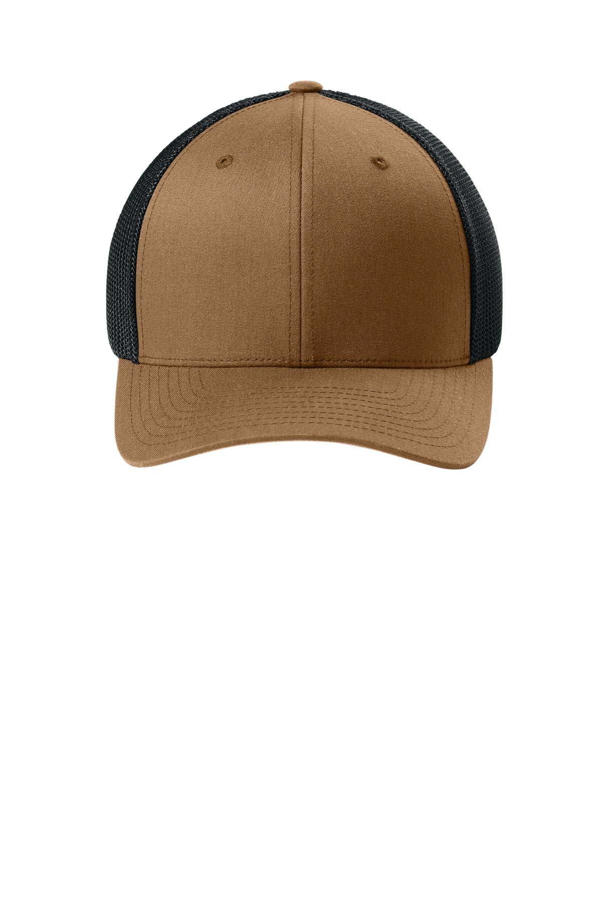 Flexfit Trucker Mesh Cap - CrmlBlack - Front