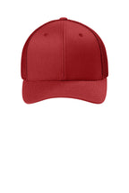 Flexfit Trucker Mesh Cap - Red - Front