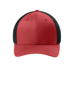 Flexfit Trucker Mesh Cap - RedBlack - Front