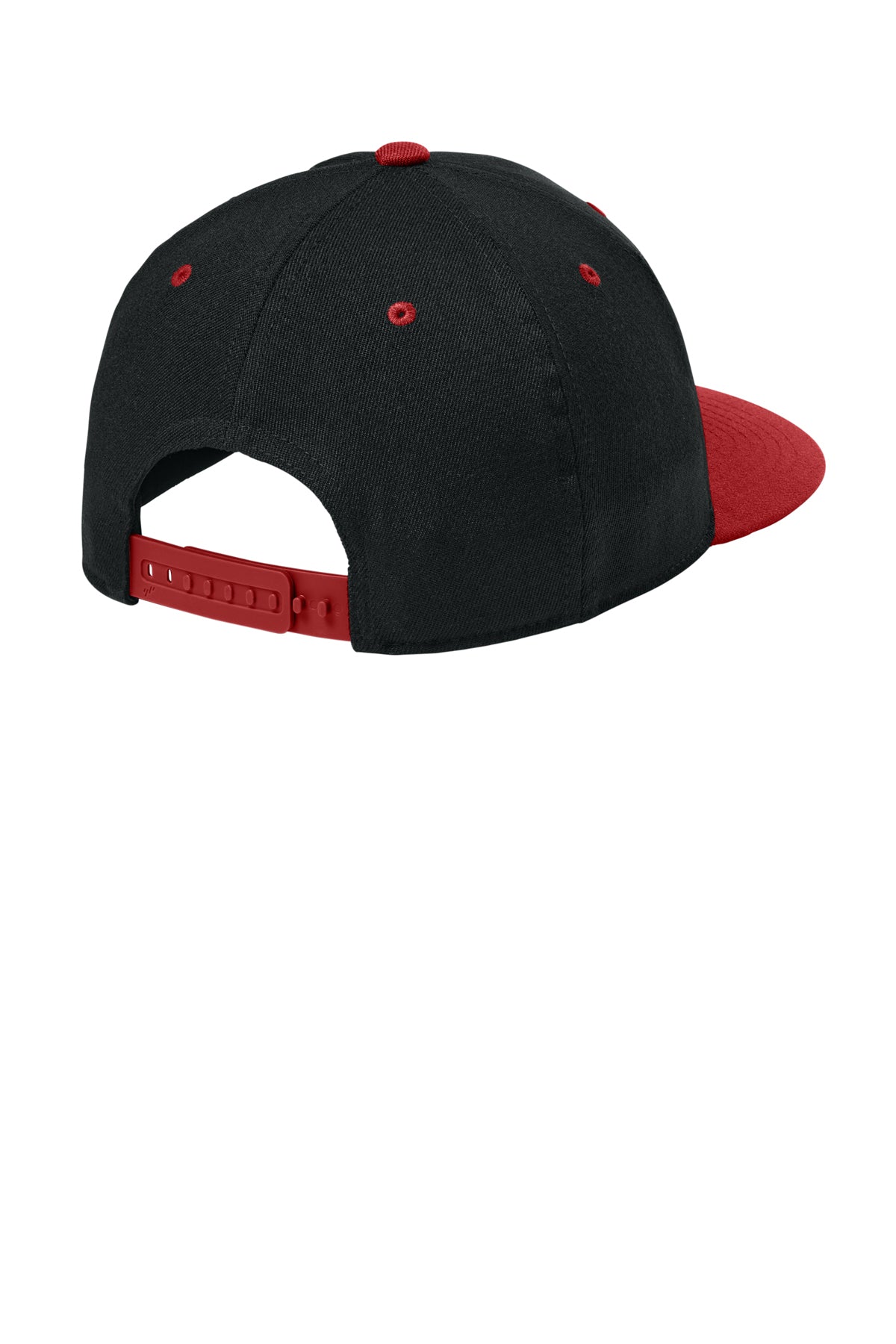 Flexfit 110 Snapback Cap - BlackRed - Back