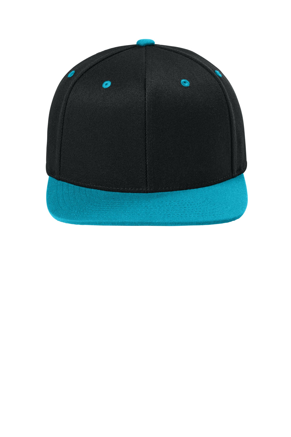 Flexfit 110 Snapback Cap - BlackTeal - Front
