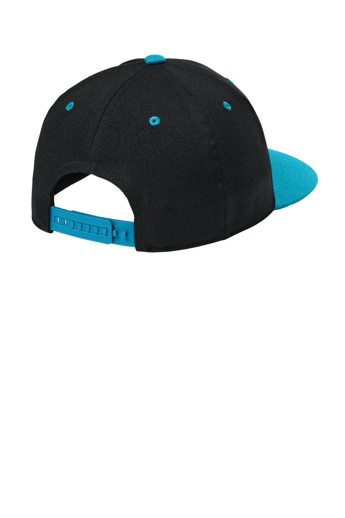 Flexfit 110 Snapback Cap - BlackTeal - Back