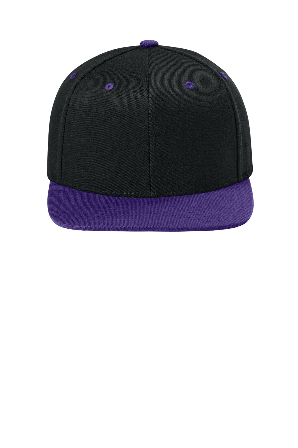Flexfit 110 Snapback Cap - BlkPurple - Front